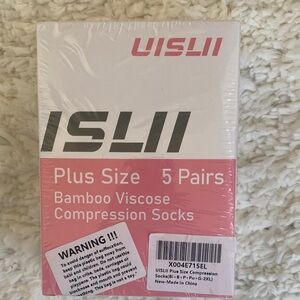 Pink Bamboo Viscose Compression Socks - 5 Pairs